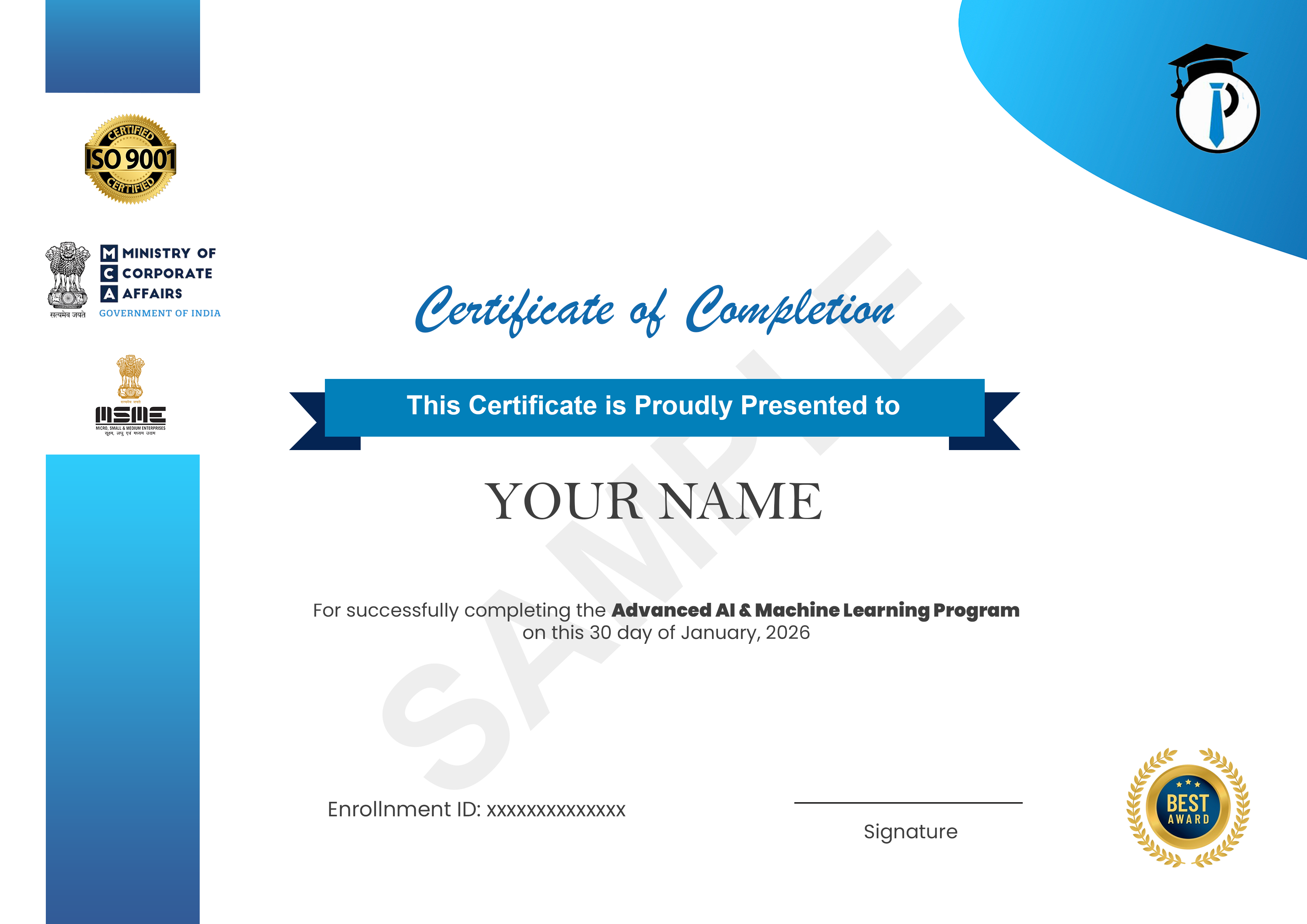 Certificate Sample